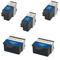 Amsahr 10BK Remanufactured Replacement Kodak Ink Cartridges for Select Printers/Faxes - 3 Black/2 Color