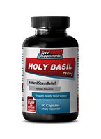 Cholesterol Guard herb - HOLY Basil 750MG - Natural Stress Relief - holy Basil Leaf - 1 Bottle (60 Capsules)