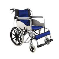 LBSX Wheelchairs Lightweight Transport Adult Folding Wheelchair with Handbrakes Creative Multi-Function Folding Ultra Light Portable Elderly Push Scooter