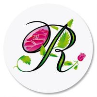 Personalized Sunlight Initial Envelope Seals - Set of 144 Self-Adhesive, Flat-Sheet, 1-1/2" Sticker Seals, By Colorful Images