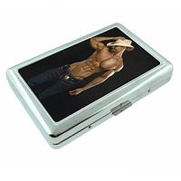 Hot Male Cowboys Model S6 Silver Cigarette Case Metal Wallet Id Holder 4" X 2.75" RFID Protection
