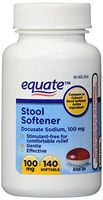 Equate - Stool Softener 100 mg, 140 Capsules (Compare to Colace) (1)