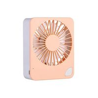 Meidexian888 Creative Handheld Fan, Square Big Wind Mute Mini USB Handheld Portable Fan (Pink)