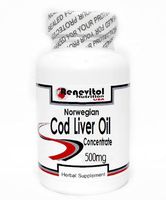Norwegian Cod Liver Oil Concentrate (Emulsified Dry) 500mg 100 Capsules ~ Renevitol