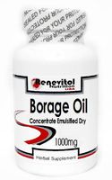 Borage Oil Concentrate (Emulsified Dry) 1000mg 100 Capsules ~ Renevitol