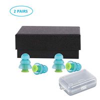 LANVO Noise Cancelling Ear Plugs for Sleeping - Reusable Silicone Ear Plugs of Hearing Protection for Motorcycles, Shooting, Snorining, 32dB Highest NRR, 2 Pairs Earplugs