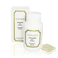Intensive Collagen and Keratin Complex by Saintsco® - 90 Capsules - The Most Powerful Anti-Aging Formula for Vibrant, Healthy Hair, Skin, and Nails