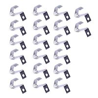 20pcs/Pack Silver Tone Metal Positive Negative Conversion Spring Contact Plate for AAA Battery Size: Approx. 1.6x0.5x1.4cm(0.6x0.2x0.6inch)(LxWxH)