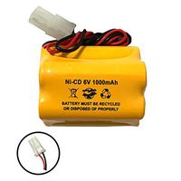 Aritech 10050205 60401005 Lithonia ENB-06006 ENB06006 Prescolite 6v 1000mAh Ni-CD Battery Pack Replacement for Exit Sign Emergency Light Sharp 51500RS CE140P E82082100