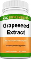 1 Bottle Grapeseed Extract 400mg Per Serving 90 Capsules KRK Supplements