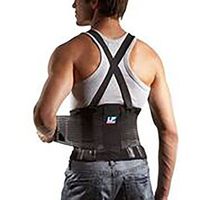 LP Industrial Back Support (Unisex; Black), Medium