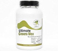 Ultimate Greens Max - Kelp Bladderwrack Dulse Clubmoss Irish Moss Gentian ~ 180 Capsules - No Additives ~ Naturetition Supplements