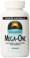 Source Naturals Mega-One Multi-Vitamin With Minerals - 180 Tablets
