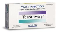 Boiron Homeopathic Medicine Yeastaway Suppositories for Yeast Infections, 7-Count Boxes (Pack of 2)