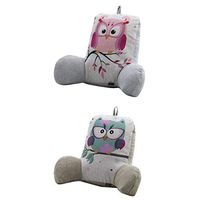 LOVIVER 2PCS Shredded Foam Reading Pillow Bed Backrest Pillow with Arms - Great Support for Reading, Relaxing, Watching TV