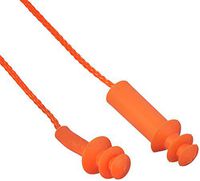 Maxpower 339471 Reusable Corded Ear Plugs Noise Reduction Rating of 25 dB