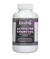 Activated Charcoal Capsules (200 Capsules, 525 mg per Serving, 3 Capsule/Serving) by Knock Off Pharmacy, Odorless & Non-Toxic Powder Delivered in Fast-Dissolving Capsules for Detox Cleanses