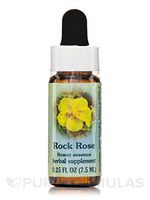 Flower Essence Services Healing Herb Supplement Dropper, Rock Rose, 0.25 Fluid Ounce