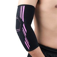 SUHAPPY 1pc Elbow Pad Protector Compression Arm Guard Brace Support Sleeve for Basketball Cycling