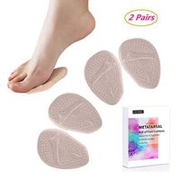 Forefront Ball of Foot Cushions, Maxdee 2 Pairs Forefoot Shoe Insoles for Women High Heels, Gel Helps Cushion, Arch Pain, Pads High Heels Relieve Forefoot Pain, Skin