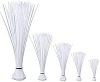 Self Locking Nylon Cable Zip Ties,4 6 8 10 12 Inches,Width 0.16inch,500Pcs HeavyDuty Wire Tie Wraps for Home,Office,Garden,Garage,Workshop (White)