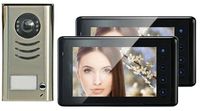 Video Door Phone Intercom System 2 Color Touch Screen Monitors & Night Vision CCD Camera Sd Card Reader