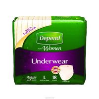 Depend Protective Underwear for Women and Men, Depend Xtra Absbncy F Pant Lg, (1 CASE, 72 EACH)