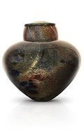 Urns In Style Hand Blown Glass Cremation Urn - Ethereal Galaxy