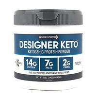 Designer Keto, Pure Vanilla, 12 Oz, Ketogenic Protein Powder, Keto Friendly