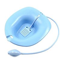 JBS Triple Bubble Sitz Bath Toilet Bidet Pregnant Woman Patient Hemorrhoids Therapy Blue