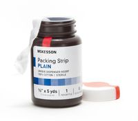 McKesson Performance Plus Plain Packing Strip 1/2"X5 Yards Sterile Latex Free - Model 61-59220