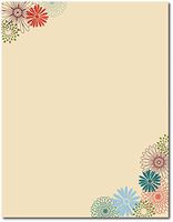 Fall Mums Letterhead - 80 Sheets