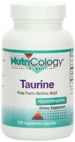 Nutricology Taurine, Free Form Amino Acid, 500 Mg, Vegicaps, 100-Count