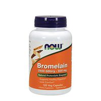 NOW Bromelain 500 mg,120 Veg Capsules