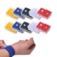 Pveath Adult Anti Travel Sickness Car Wristband, 10 Pair Medium Size Fits All Natural Motion Sickness Nausea Relief Wristbands for Women Men