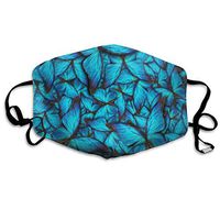 Blue Butterfly Beauty Designer Dust Mouth Mask Reusable Anti-Dust Face Mask Adjustable Earloop Skin Protection