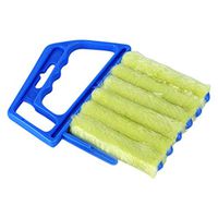 Microfibre Venetian Blind Cleaner Window Conditioner Duster Shutter Clean Brush - Blue 13.5cm by 16cm SoundsBeauty