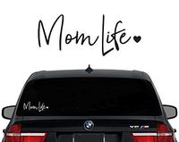 H-Tradings Mom Life White 8 Inches Approx Cars Walls Helmets Toolbox Laptop Die-Cut Vinyl Stickers Decals Vans SUV Trucks Windows Bumper