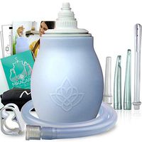 Silicone Enema Bulb Kit - Extra Large 15oz (450ml) Anal Douche for Men and Women - Portable - BPA and Phthalates Free - by Mikacare