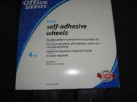 self adhesive wheels 4 count