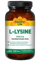 Country Life L-Lysine 1000 mg with B-6, 250-Count