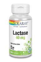 Solaray Lactase Capsules, 40mg, 100 Count