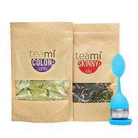 Teami® 30-Day Detox Tea Starter Pack: All-Natural Teatox Kit with Teami Skinny & Teami Colon Cleanse Loose Leaf Herbal Teas (w/Blue Infuser)