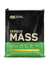 OPTIMUM NUTRITION Serious Mass Weight Gainer Protein Powder, Vitamin C, Zinc and Vitamin D for Immune Support, Banana, 12 Pound (Packaging May Vary)