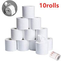 10 Rolls White Toilet Paper Roll,Silky Smooth Soft Premium 3-Ply Toilet Paper,Toilet Roll Tissue, Strong and Highly Absorbent Hand Towels for Daily Use (A)
