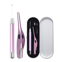 Reddhoon 2 Pcs Ear Wax Removal Tool Kit with LED Light, Ear Pick Wax Remover Earwax Pick Cleaning for Adults and Kids with Storage Box