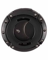 Xikar XO Double Guillotine Cutter, Dual Stainless Steel Blades, 64 RG, Black with Black Blade