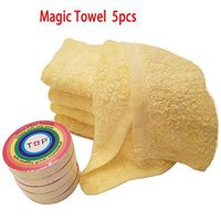 TOP Nano Fiber Towels - Oil-Free Magic Towel,Only with Water Cleans Virtually Any Surface（Kitchen,Dish,Bar,Car No More Paper Towels Or Toxic Chemicals (5pcs)