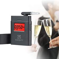 Breathalyzer Professional Grade Accuracy Portable Keyring Breath Alcohol Tester Mini Keychain Digital Breathalyzers with LCD Display for Drinkers Driver for Personal & Professional Use