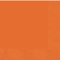 3 Ply Paper Lunch Napkins | 50ct (Orange Peel)